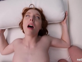 (Creampie) Two Natural Redheads Fuck The Same Guy
